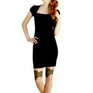 “Lovely Day” Black Fitted Dress